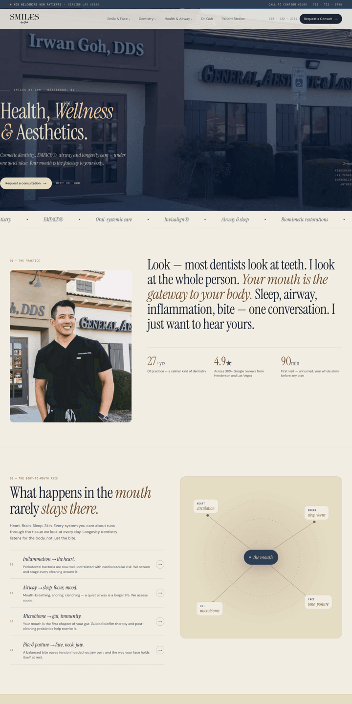 Smiles by Goh website